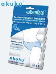Jednorázové poporodní kalhotky Akuku